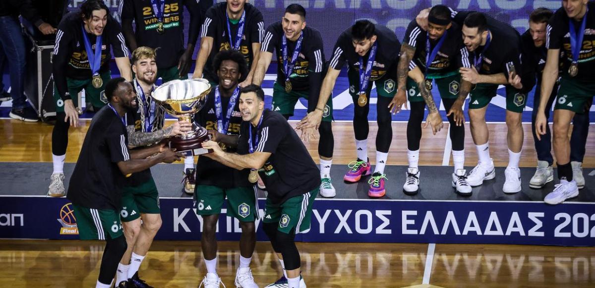 Κυπελλούχος Ελλάδας ο Παναθηναϊκός – Νίκησε 79-75 τον Ολυμπιακό στο Ηράκλειο